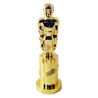 Plastik Statue Guld