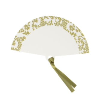 Botanisk Vifte Oliven/Guld