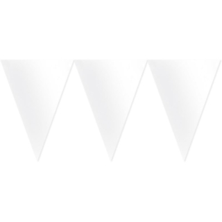 Hvid Papir Flag Guirlande