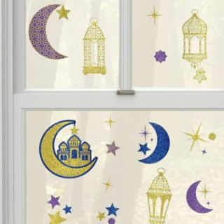 Eid Mubarak Vinduesklistermærker