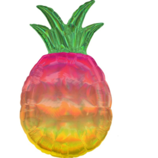 Ananas Holografisk Folieballon