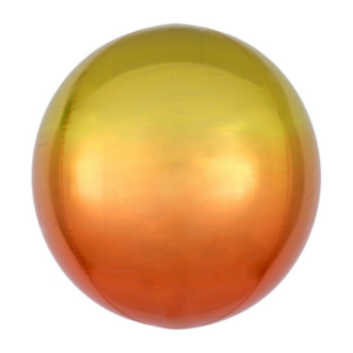 Orbz Folieballon Ombre Gul/Orange