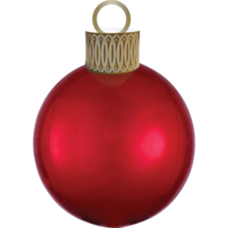 Julekugle Folieballon Rød
