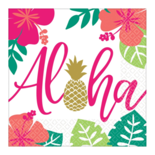 Aloha Hawaiiblomster Servietter
