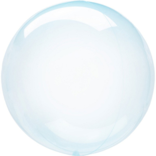 Transparent Rund Ballon Blå