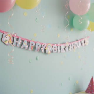 Enhjørning Happy Birthday Guirlande