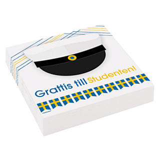 Grattis till Studenten Servietter