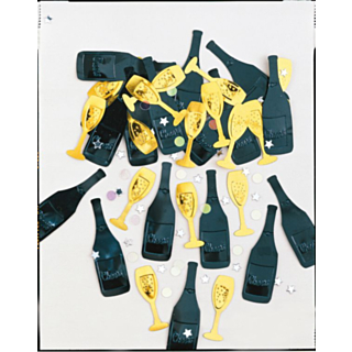 Champagneglas Flasker Konfetti
