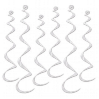 Metalliske Swirls Hvid