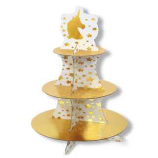 Unicorn Kagestand Guld