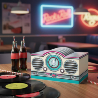 Rock & Roll Radio Centerpiece