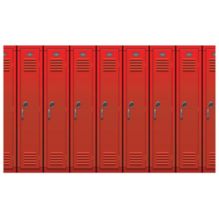 High School Locker Vægbaggrund