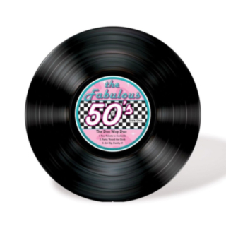 50'er Vinylplade Dekoration