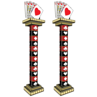 Casino Royal Flush Søjle Dekorationer