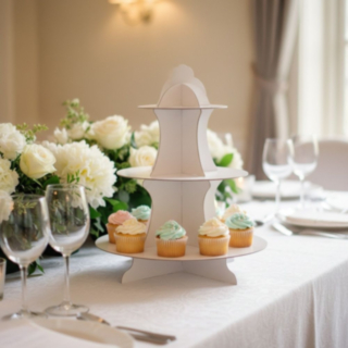 Cupcake Kagestand Hvid