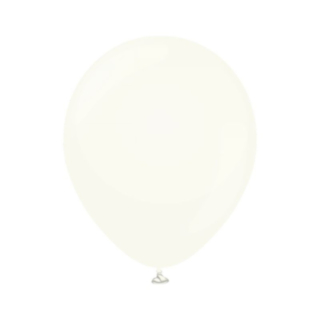 Premium Mellemstore Latexballoner Retro White