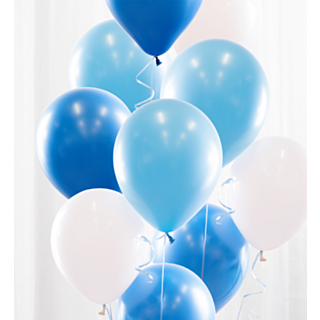 Ballonbuket Lyseblå
