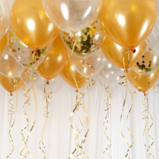 Ballonloft Klar/Guld