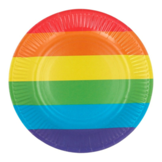 Pride Paptallerkener Regnbue