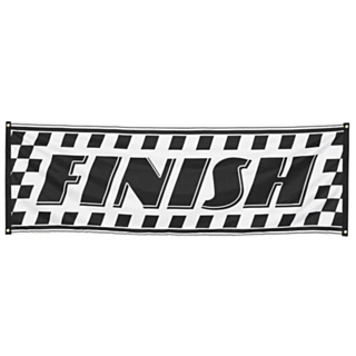 Racerløb Finish Banner