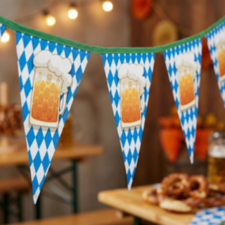 Oktoberfest Ølkrus Vimpelguirlande