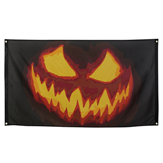 Uhyggeligt Græskar Banner