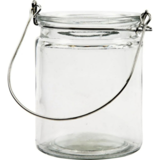 Cylinder Glas Lanterner Metal Ophæng