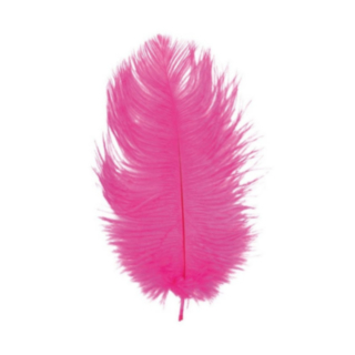 Strudsefjer Pink 30-35 cm