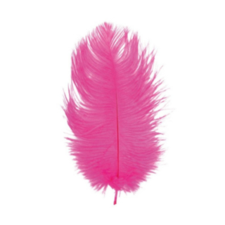 Strudsefjer Pink 55-60 cm