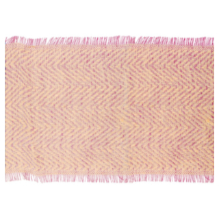 Jute Chevron Bordløber Rosa