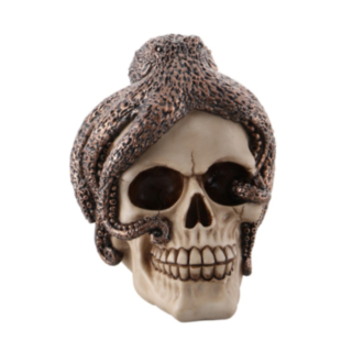 Blæksprutte Kranie Skulptur