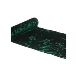 Velour Bordløber Mørkegrøn