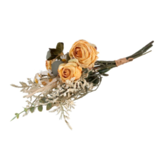 Kunstig Rose Marguerit Buket Gul
