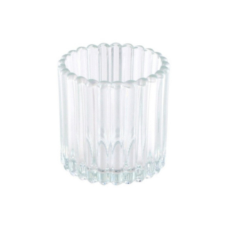 Stribet Glas Fyrfadsstage
