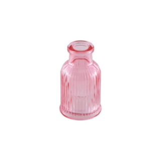 Mini Riflet Glasvase Lyserød