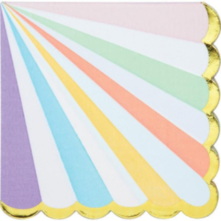 Pastel Regnbue Servietter
