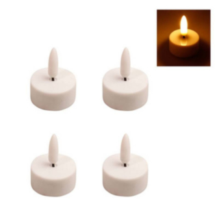 LED Fyrfadslys Hvid