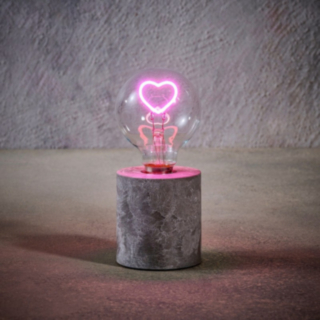 Hjerte Bordlampe