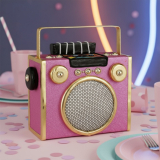 Radio Dekoration Lyserød