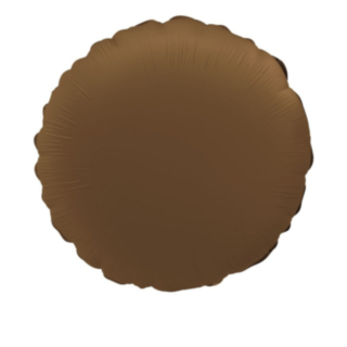 Rund Folieballon Chokoladebrun