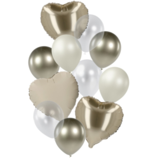 Bryllup Ballonmix Guld