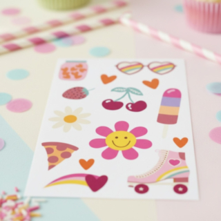Kawaii Regnbue Falske Tatoveringer