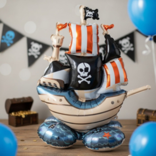 Stående Piratskib Folieballon