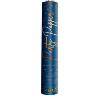 Konfettirør Bronze Strimler True Blue