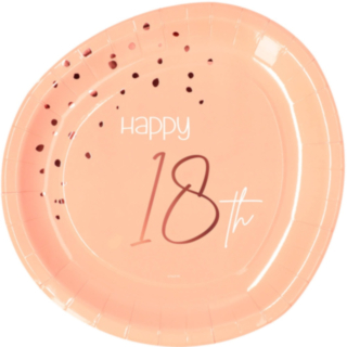 Paptallerkener 18 Års Lush Blush