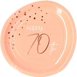 Paptallerkener 70 Års Lush Blush