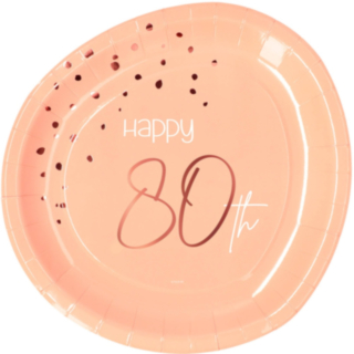 Paptallerkener 80 Års Lush Blush