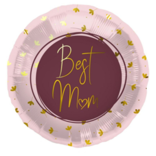 Best Mom Folieballon Lyserød