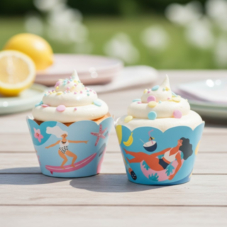 Sommer Cupcake Wrappers