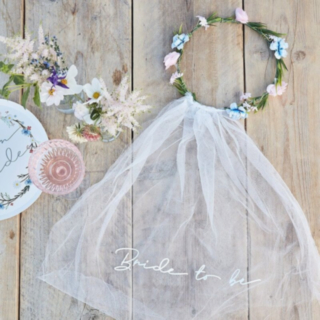 Bride To Be Blomsterkrone